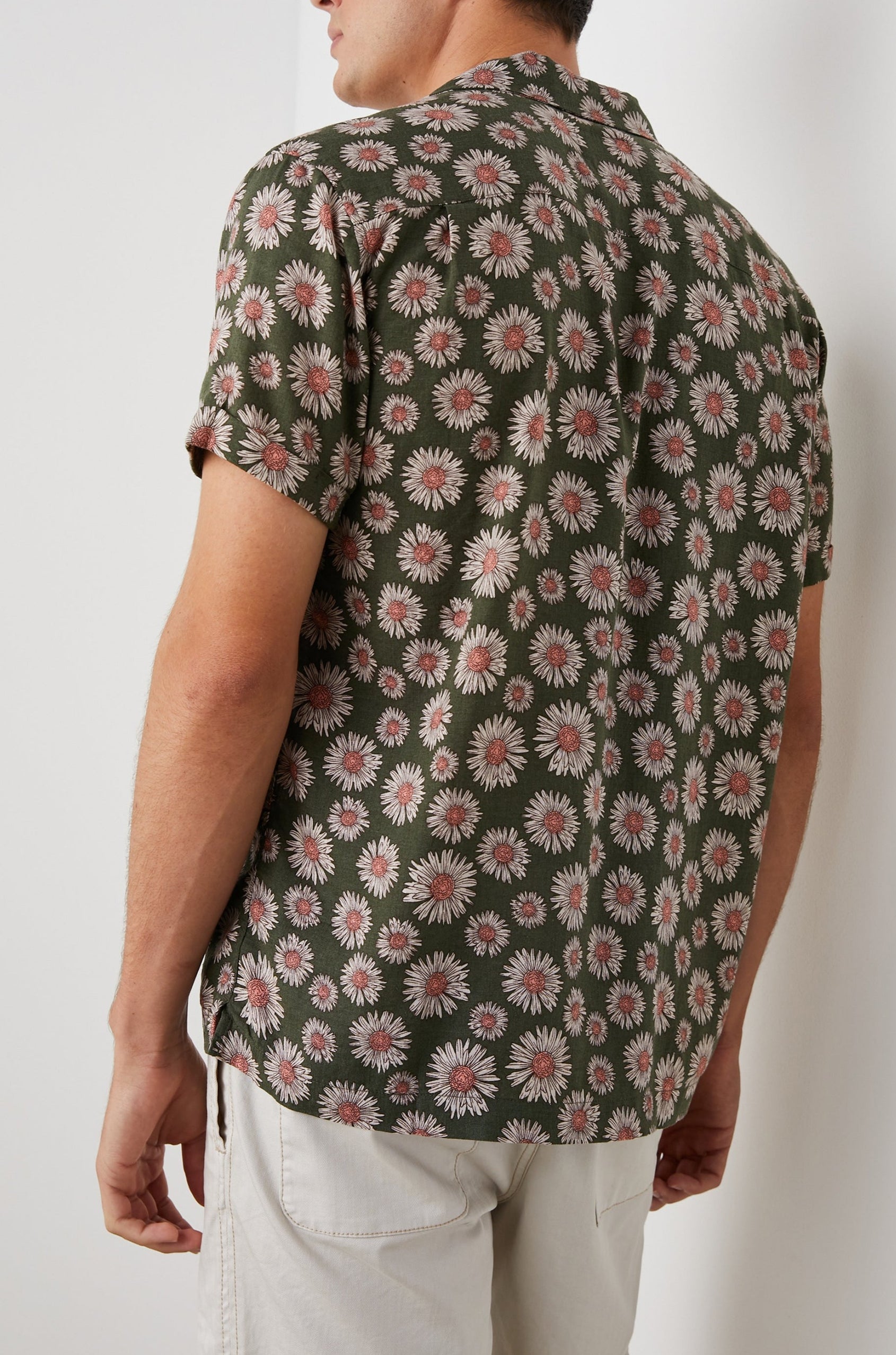 MORENO SHIRT MAYA PRINT OLIVE - BACK