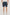Nova Shorts with a Drawstring Waist, a Raised Jacquard Pattern, Two Front Pockets and a Back Patch Pocket in Ecru Colorway - Back View Featured on Model