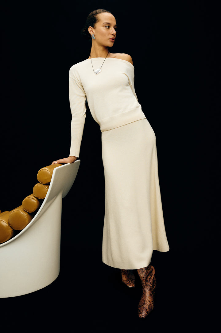 ODITA SKIRT - IVORY