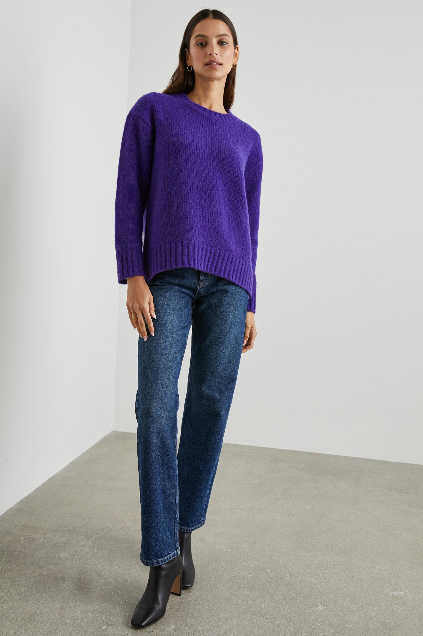 OLIVIA SWEATER ULTRA VIOLET - FULL FRONT BODY