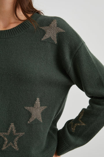 PERCI-OLIVE-GOLD-STARS- DETAIL