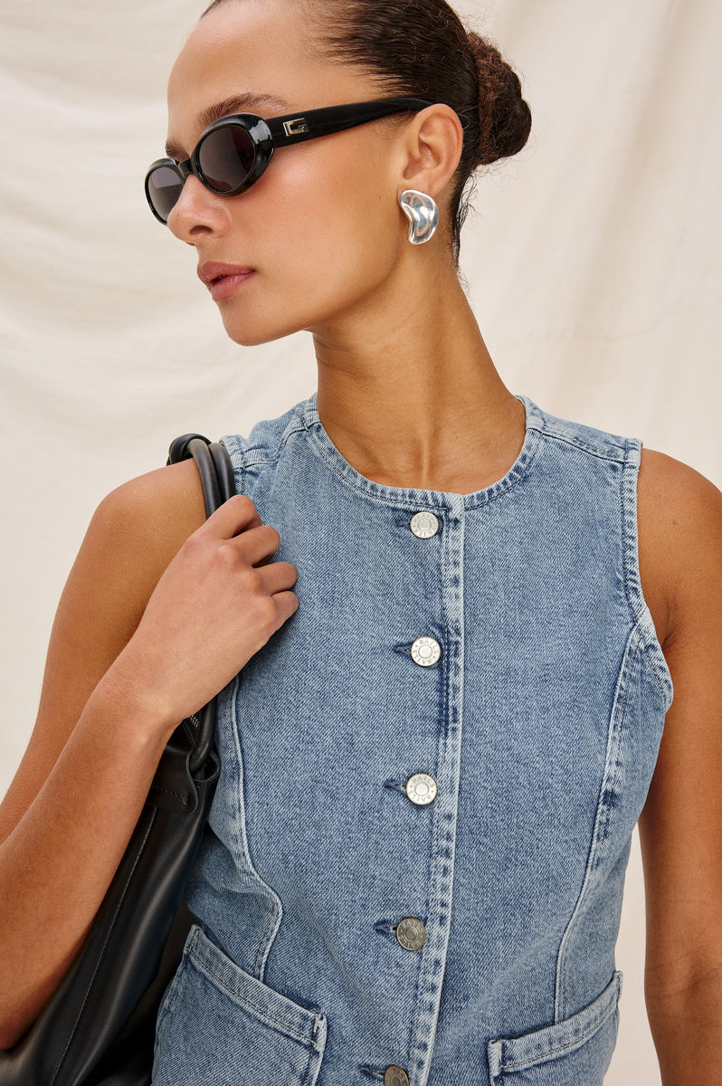 Blue. Shop Rails PORTOLA VEST - BLUE EYED GIRL – Rails EU