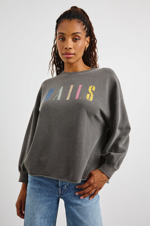 RAILSSIGNATURESWEATSHIRT-VINTAGEBLACKRAILS-FRONT