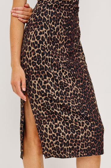 REBECCA DRESS - BROWN NALA