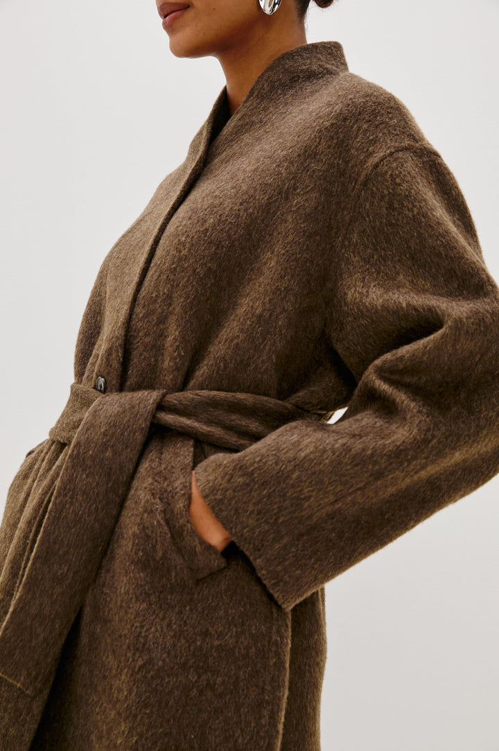 ROLAND COAT - HEATHER UMBER