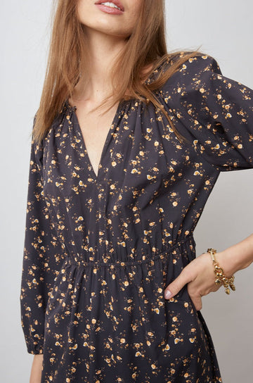 SAL ROMANTIC FLORAL DRESS-DETAIL