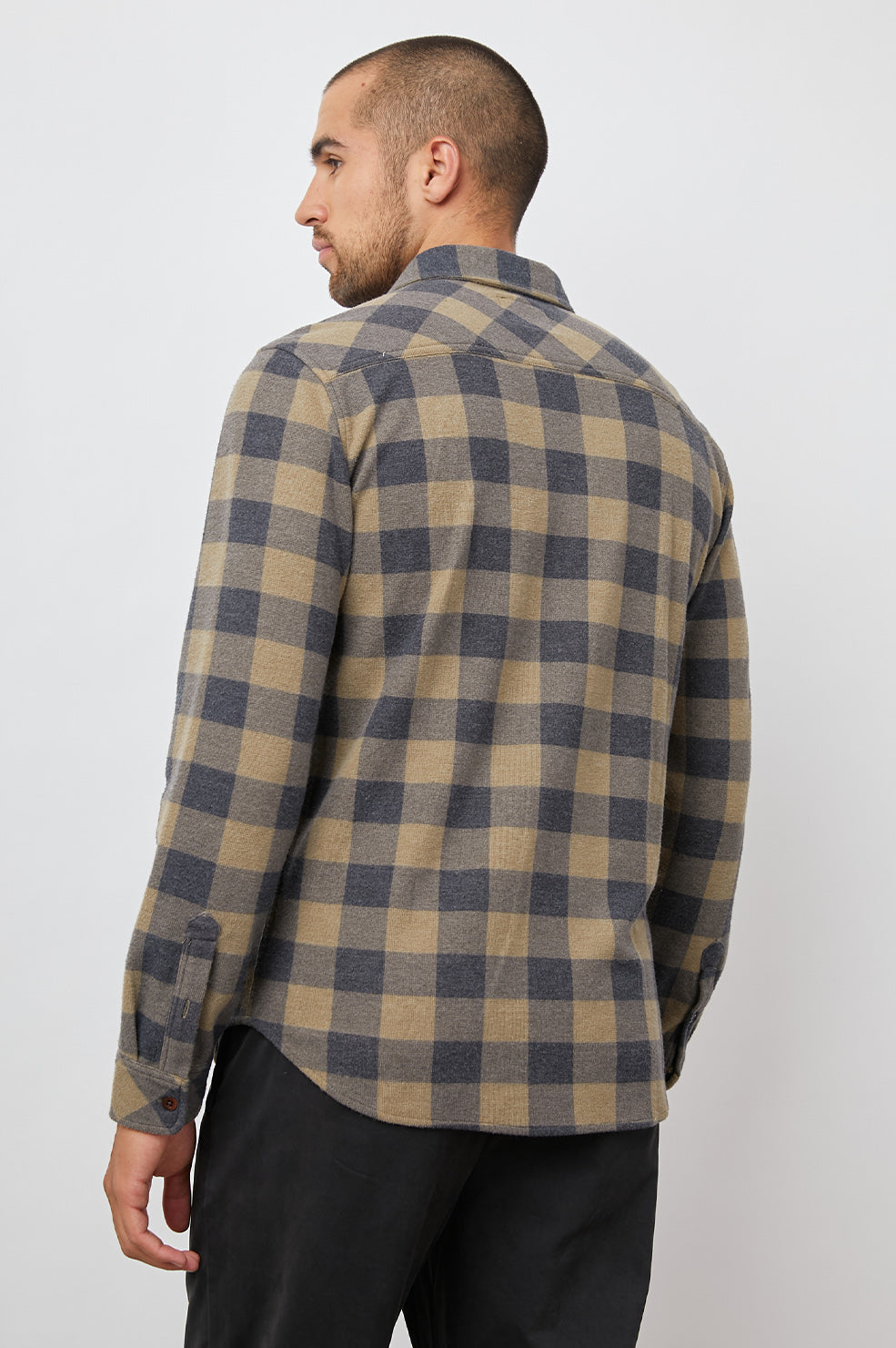 SAMPSON SHIRT WHEAT CONCRETE - BACK BODY