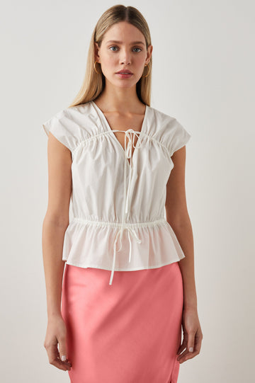SAVI WHITE TOP - FRONT