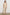 Sayer double cotton gauze flared short sleeve tee with V neckline in Flax - full body front view on model with matching pants