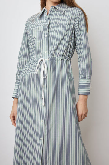 SHIVONNE DRESS BANK STRIPE - DETAIL