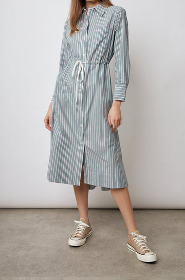 SHIVONNE DRESS BANK STRIPE - FRONT