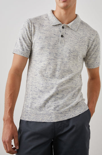 SHOREDITCH POLO SHIRT MIAMI SAND - FRONT