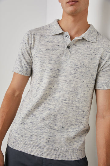 SHOREDITCH POLO SHIRT MIAMI SAND - DETAIL