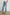 Silverado high rise wide leg crop pant with carpenter style details and contrast stitching in Blueprint - front slight angle view on model