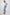 Silverado high rise wide leg crop pant with carpenter style details and contrast stitching in Blueprint - stylized full body front view on modeL