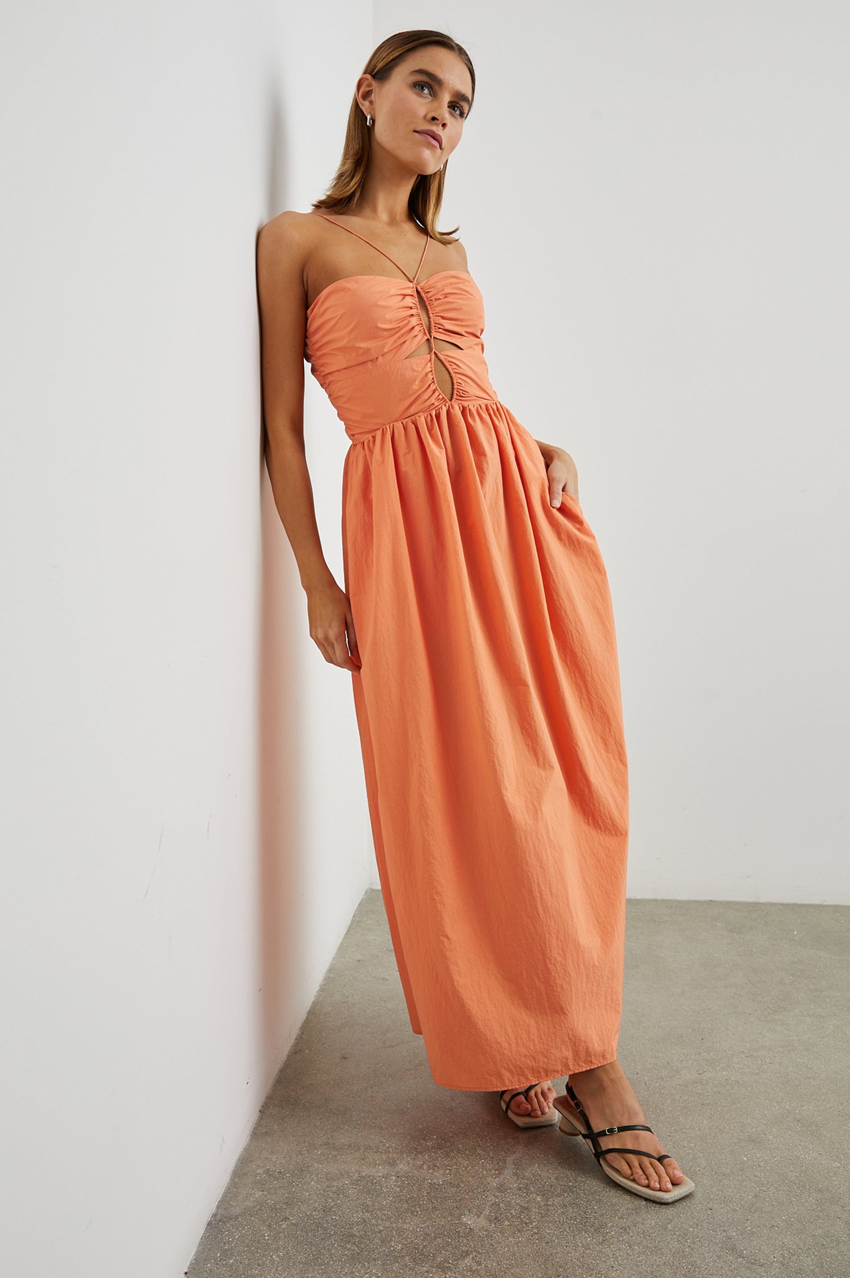 SILVIA DRESS - PAPAYA Rails EU SILVIA DRESS - PAPAYA Rails EU