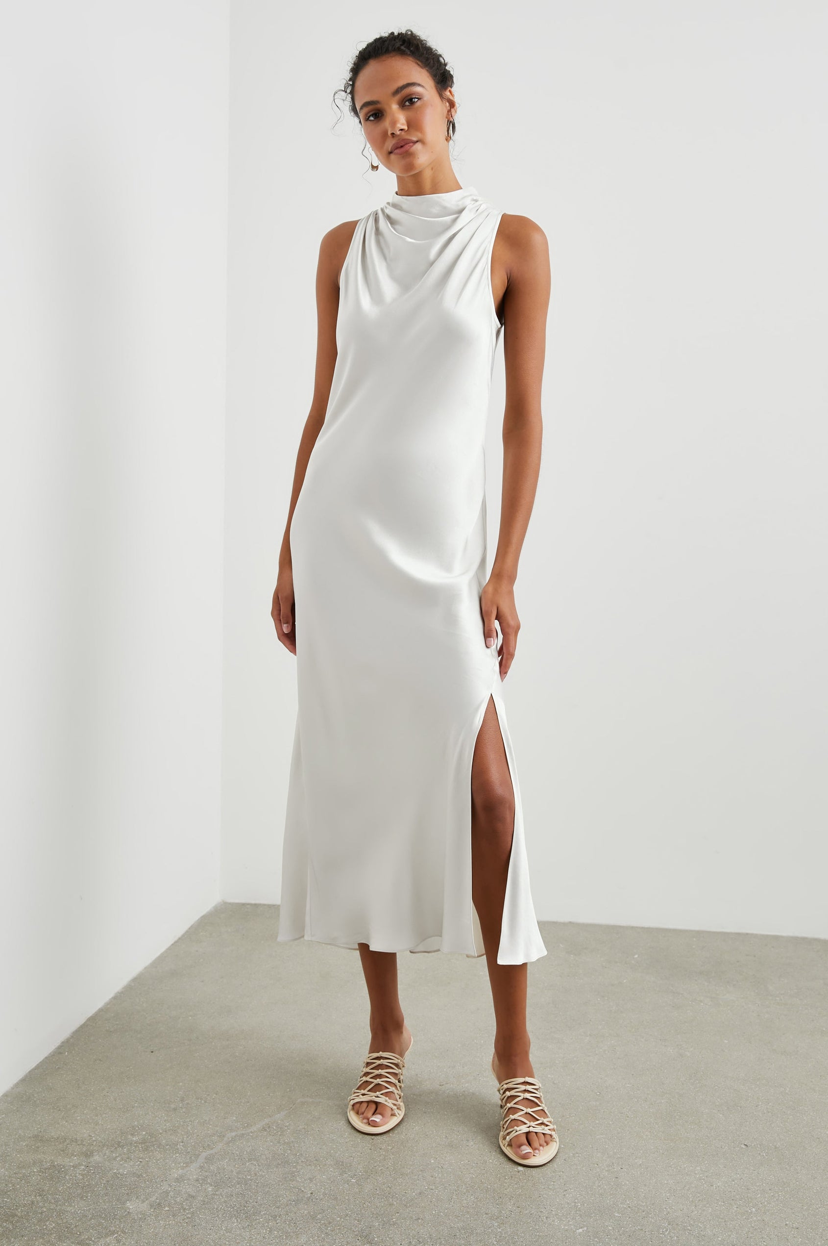 SOLANA DRESS IVORY - FRONT BODY