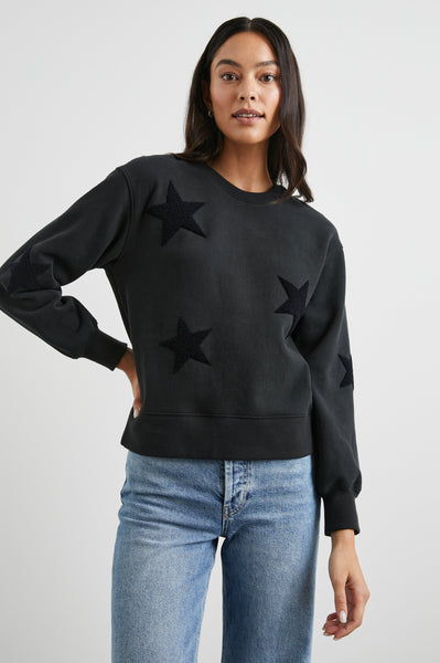 【1回着】25ss THE ROW Essoni Sweatshirt ブラック Essoni Sweatshirt Black in Cotton – The Row