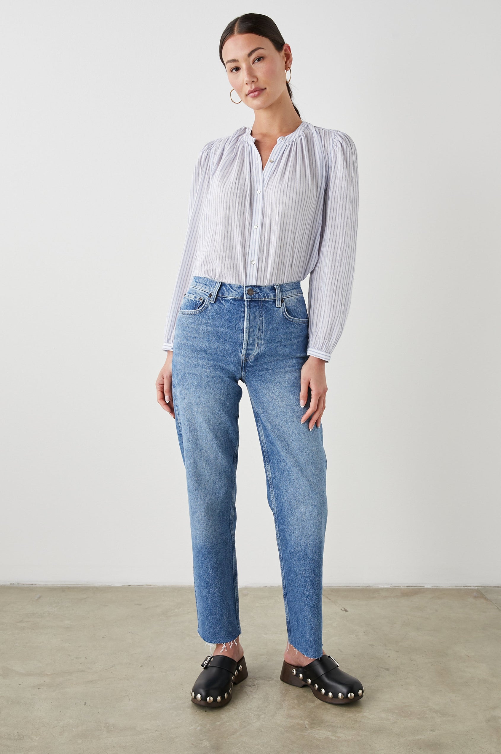 SONNET TOP CINO STRIPE - FULL FRONT BODY