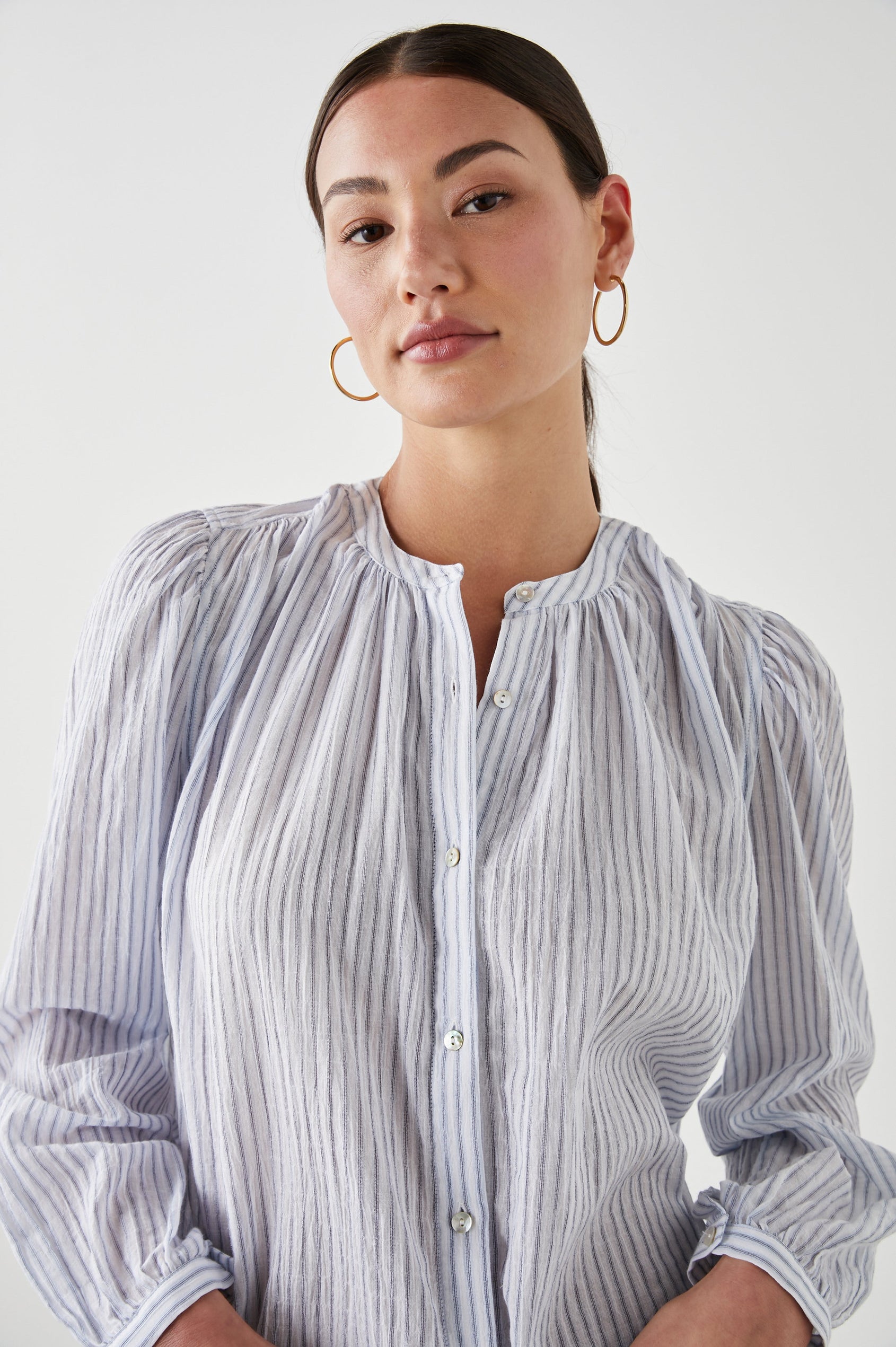 SONNET TOP CINO STRIPE - DETAIL