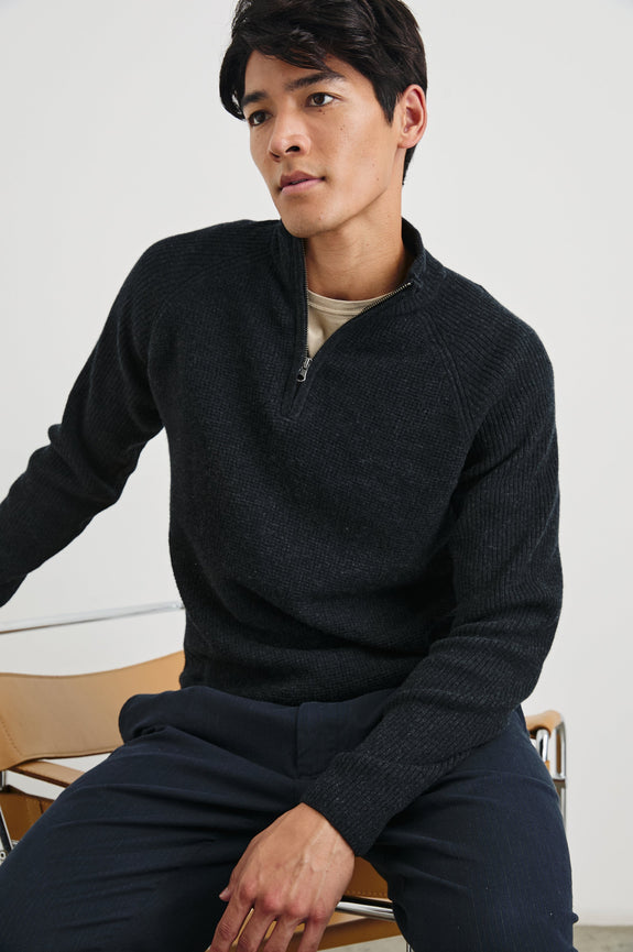 STARK QUARTER ZIP - CAST IRON – Rails EU