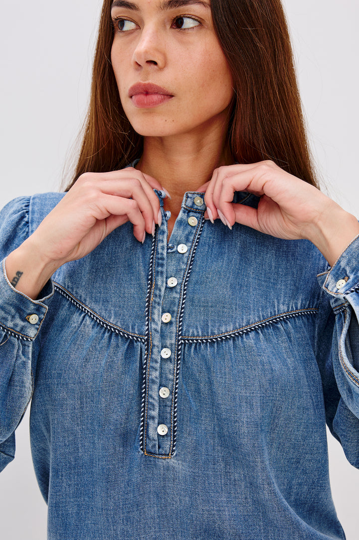SUNNA TOP - BLUE STONE