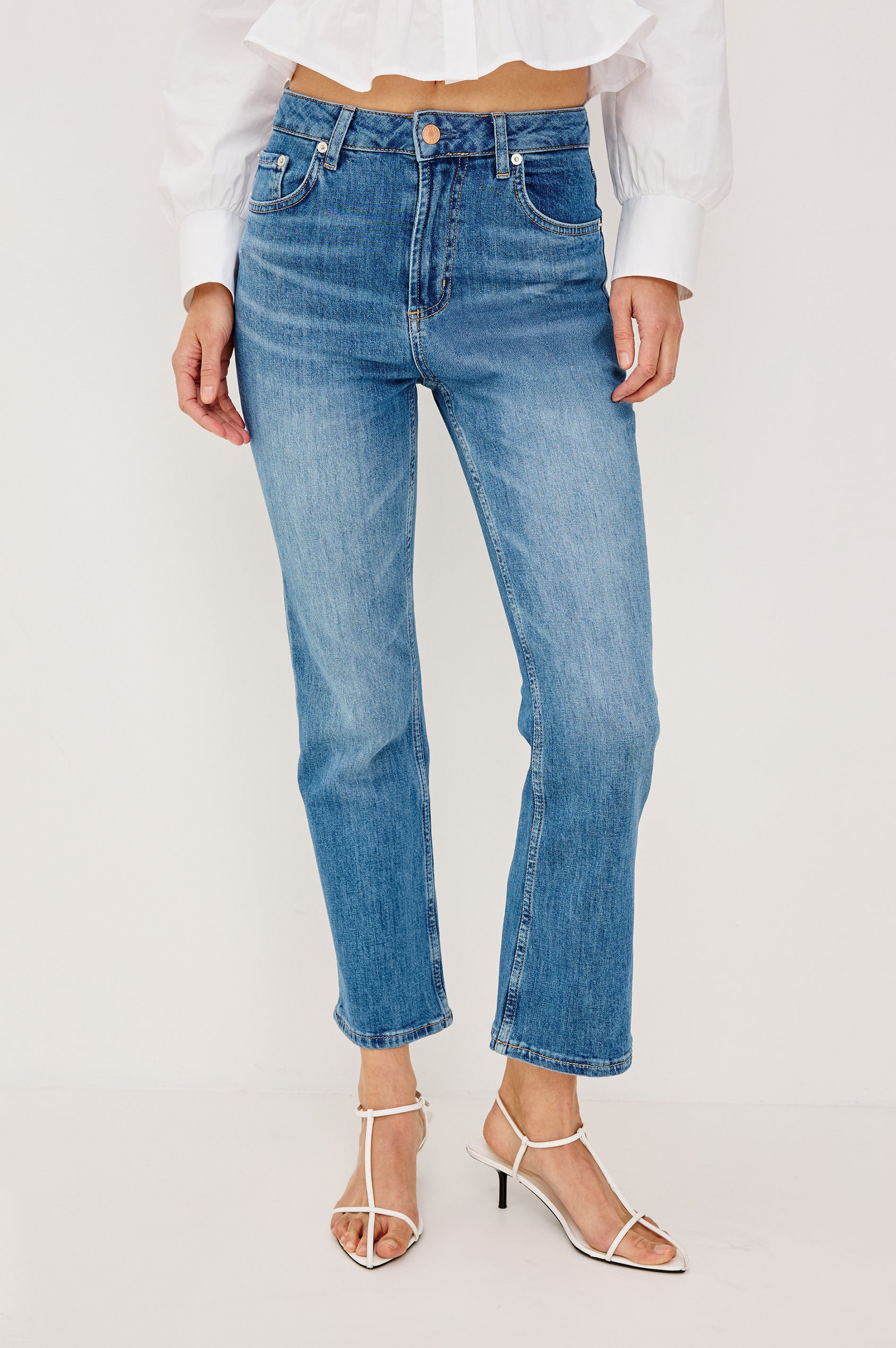 SUNSET CROP SLIM FLARE - TIDAL WAVE