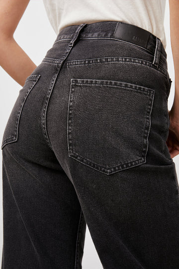 GETTY WIDE LEG - ASH BLACK CUFFED