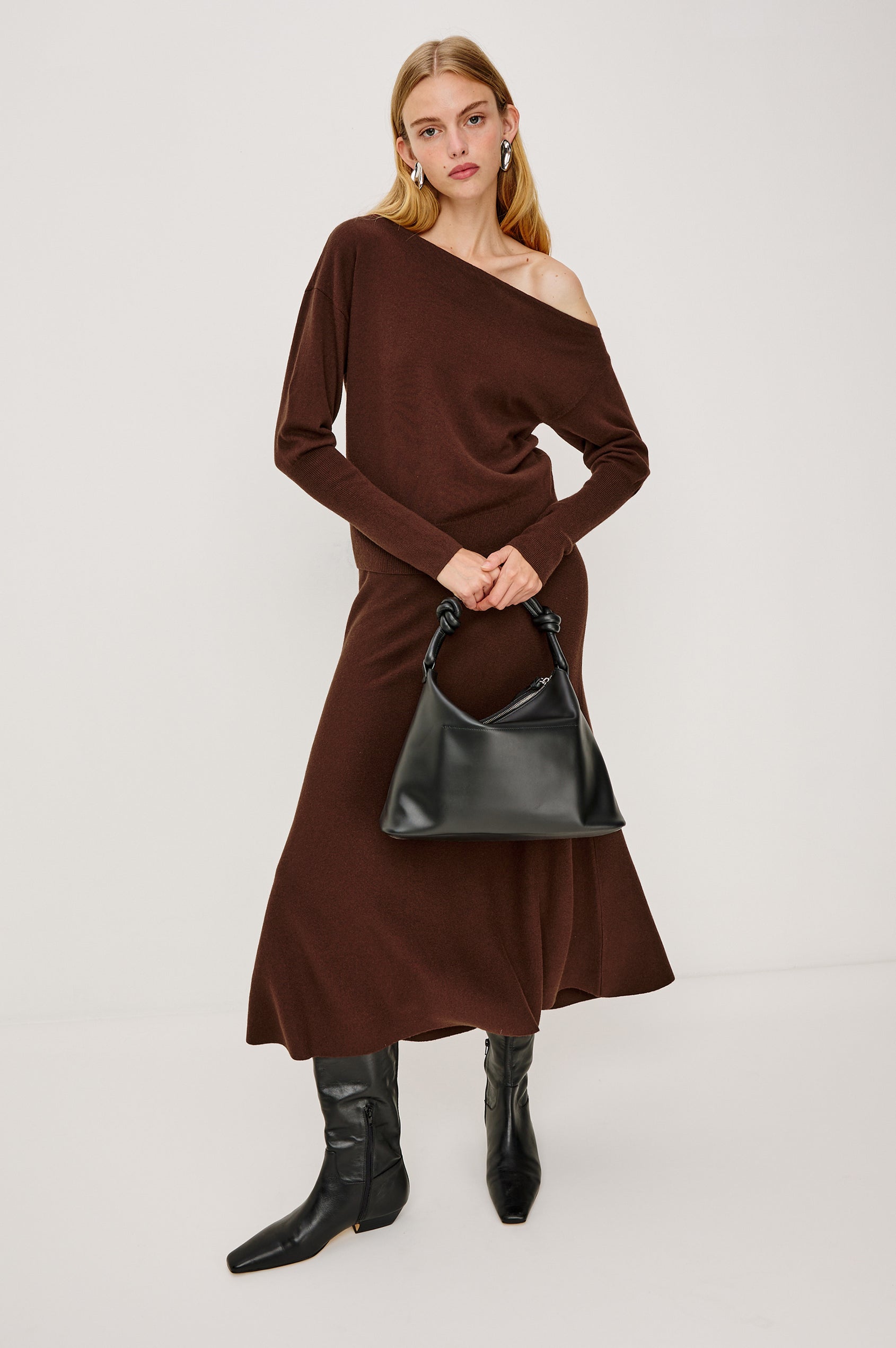 TIANNA SWEATER - BORDEAUX