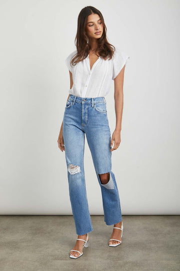 TOPANGA STRAIGHT - FADED BLUE DESTROY - front