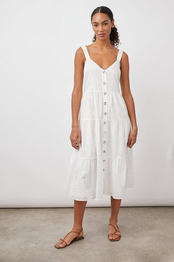 VIOLET WHITE DRESS- FRONT