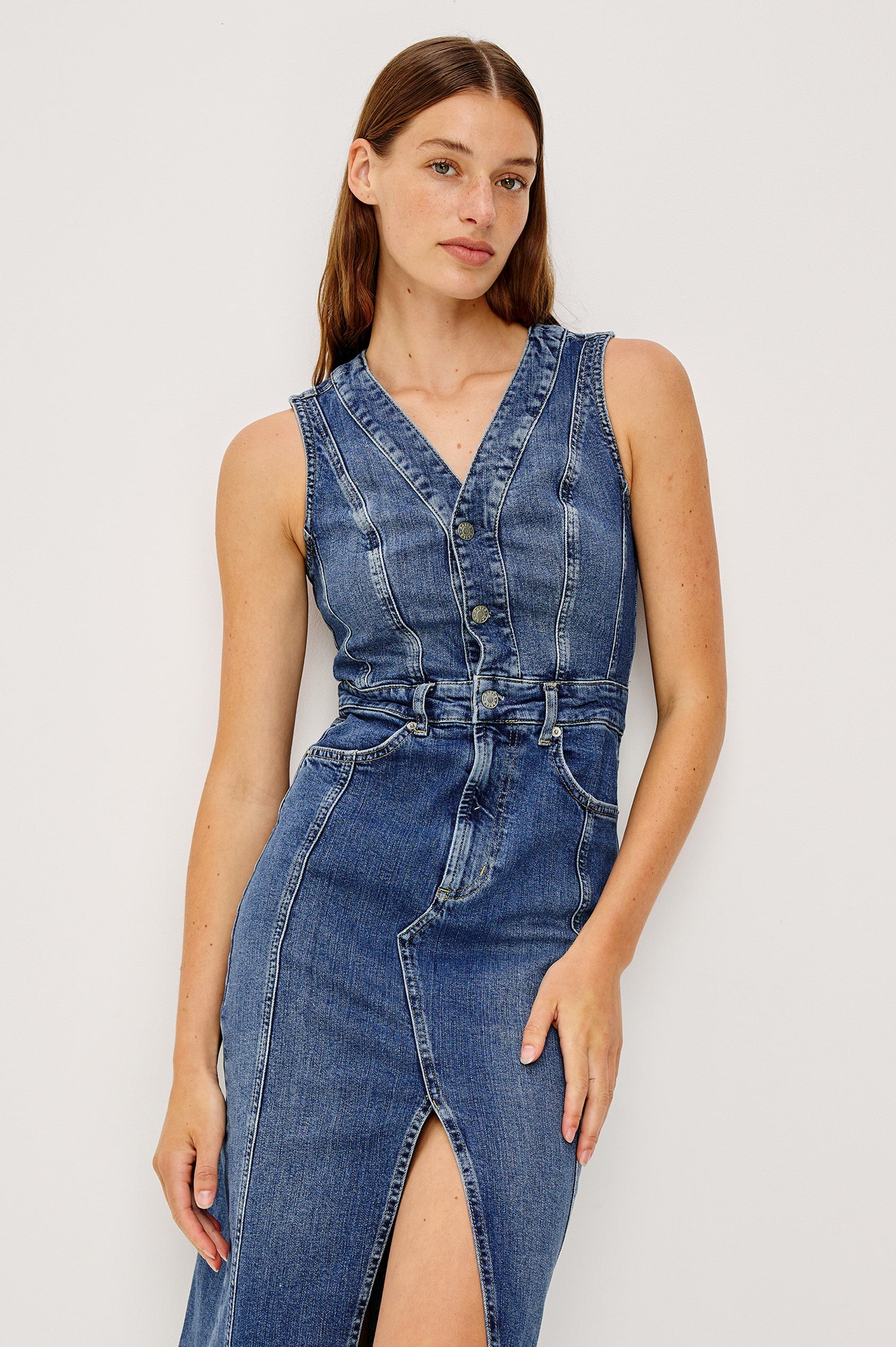 wood wood denim dress Jude Denim Dress Wild Oak Boutique
