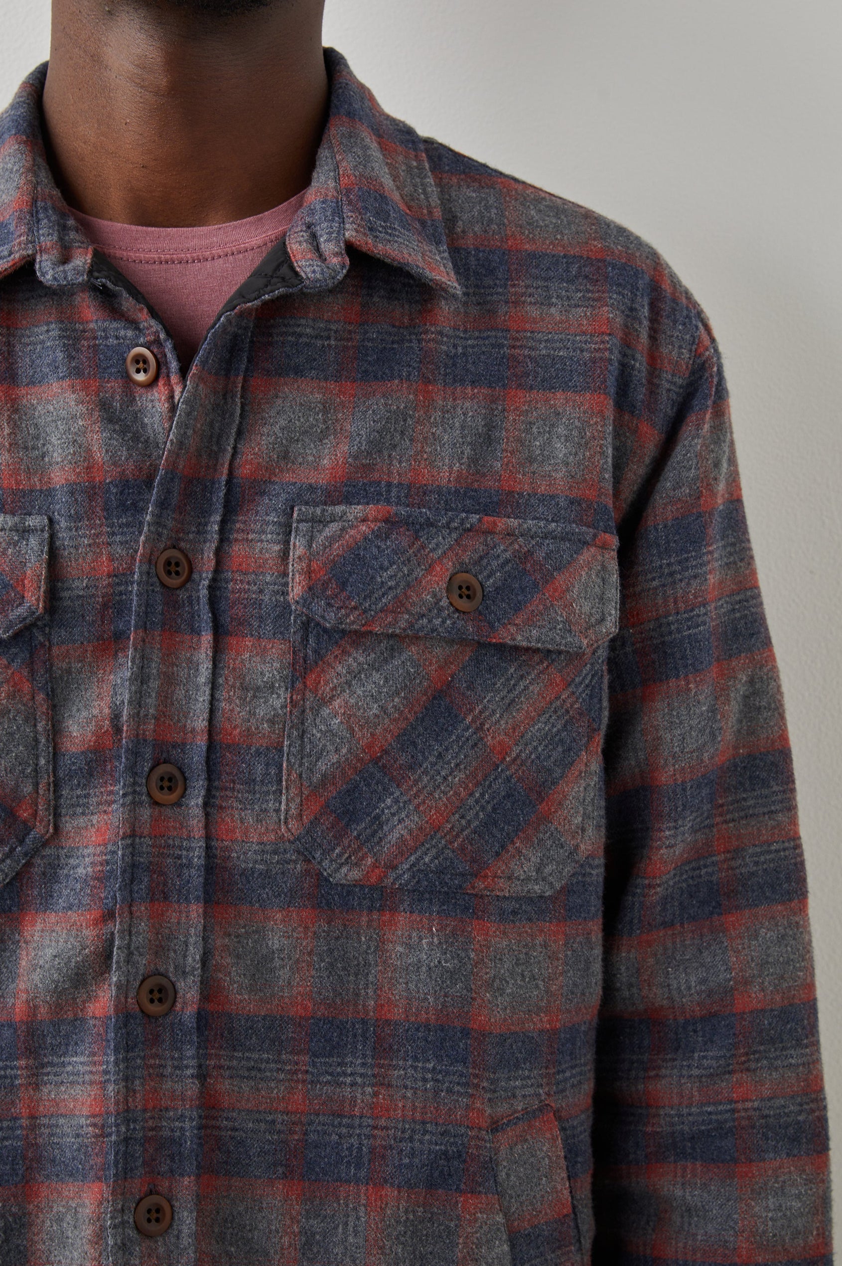 WORHTING MIDNIGHT HARVEST HEATHER JACKET - DETAIL