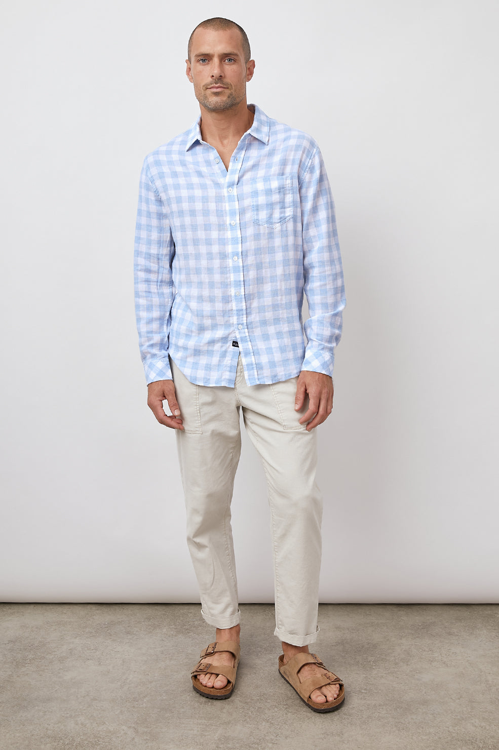 WYATT PAROS JEWEL LONG SLEEVE BUTTON DOWN-FULL FRONT BODY