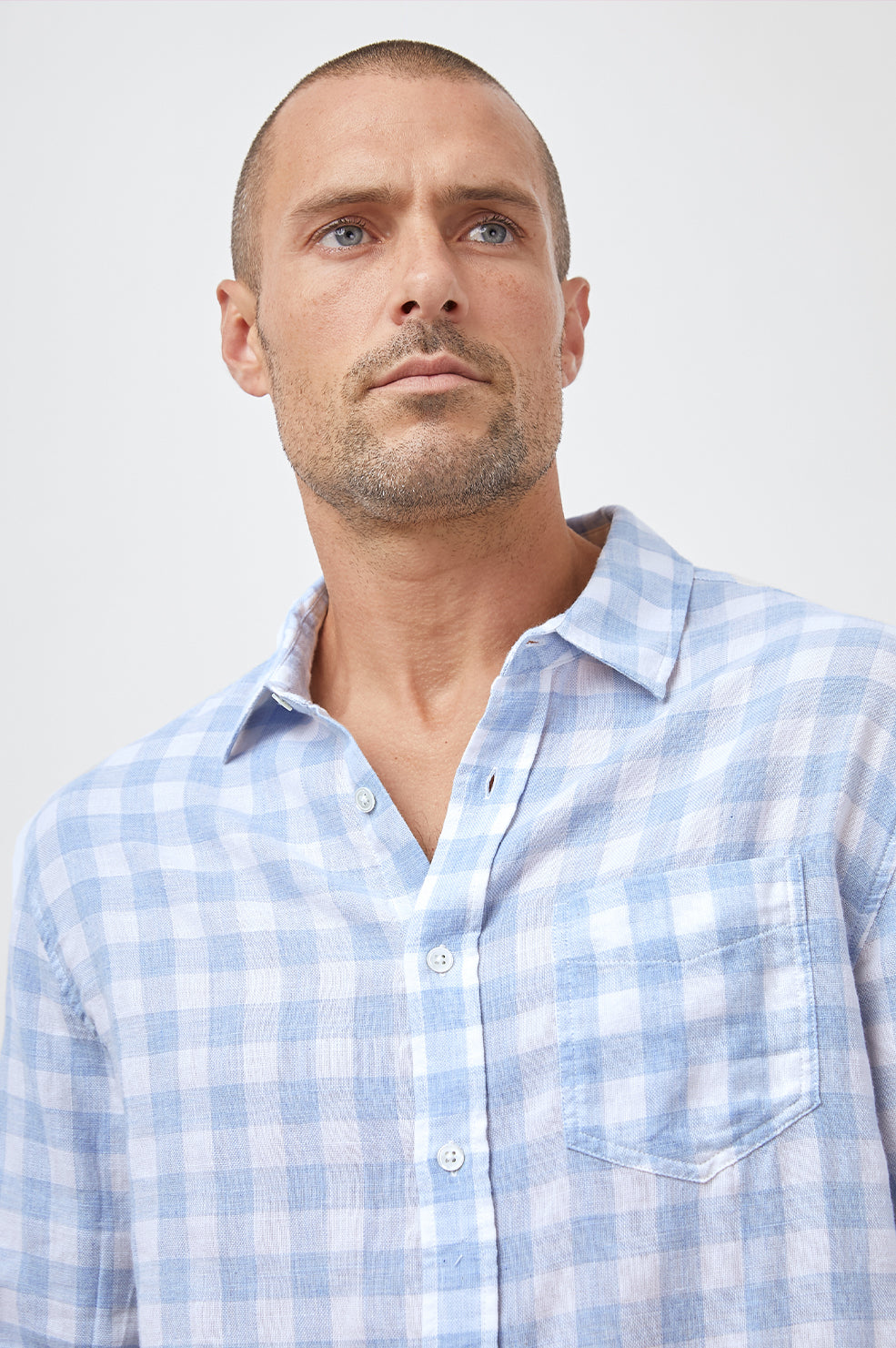 WYATT PAROS JEWEL LONG SLEEVE BUTTON DOWN-DETAIL