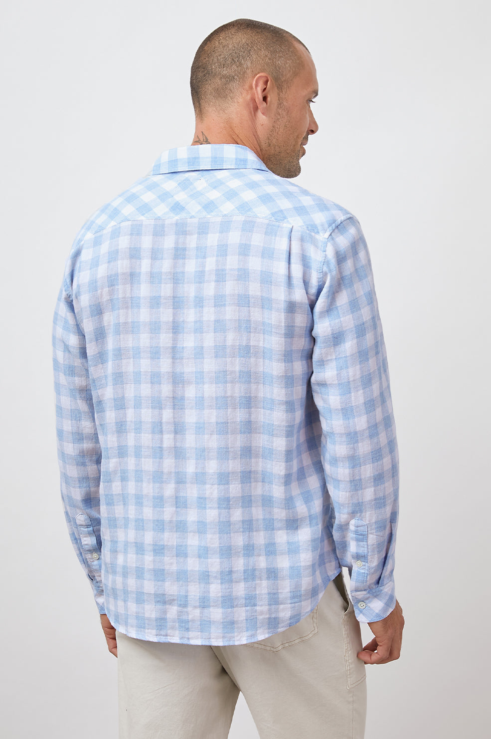 WYATT PAROS JEWEL LONG SLEEVE BUTTON DOWN-BACK