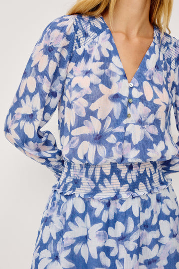 ZANA DRESS - BLUE AMARANTH