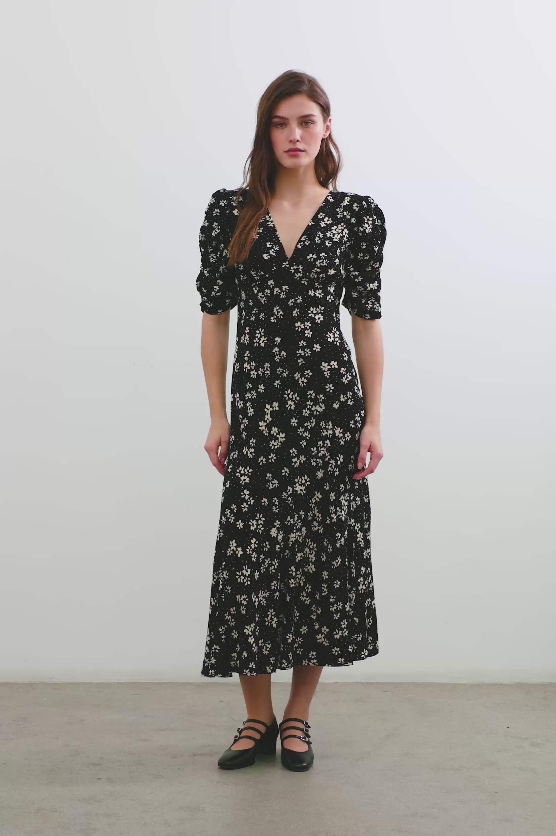 ZARIAH DRESS - MIDNIGHT LILY – Rails EU