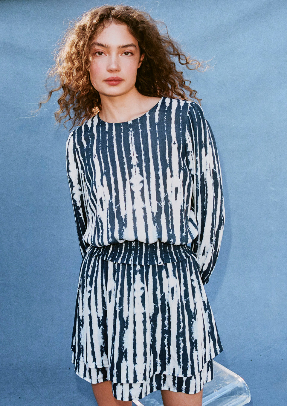 FRONT IMAGE OF MODEL WEARING INEZ DRESS