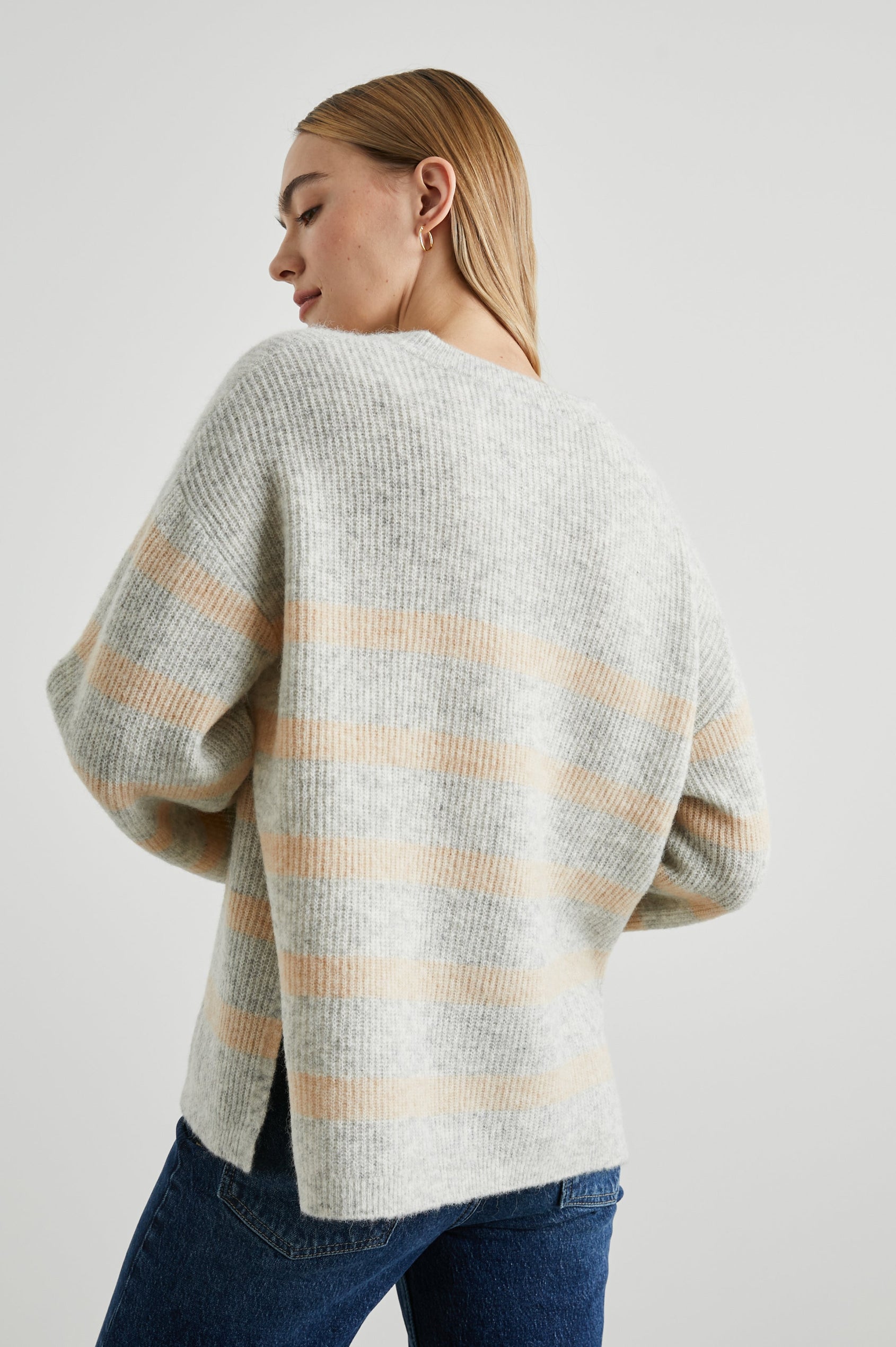 ALICIA SWEATER GREY MULTI - BACK