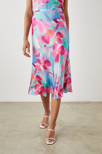 ANA SKIRT LEI FLORAL - FRONT