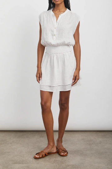 ANGELICA DUNE STRIPE DRESS- FRONT