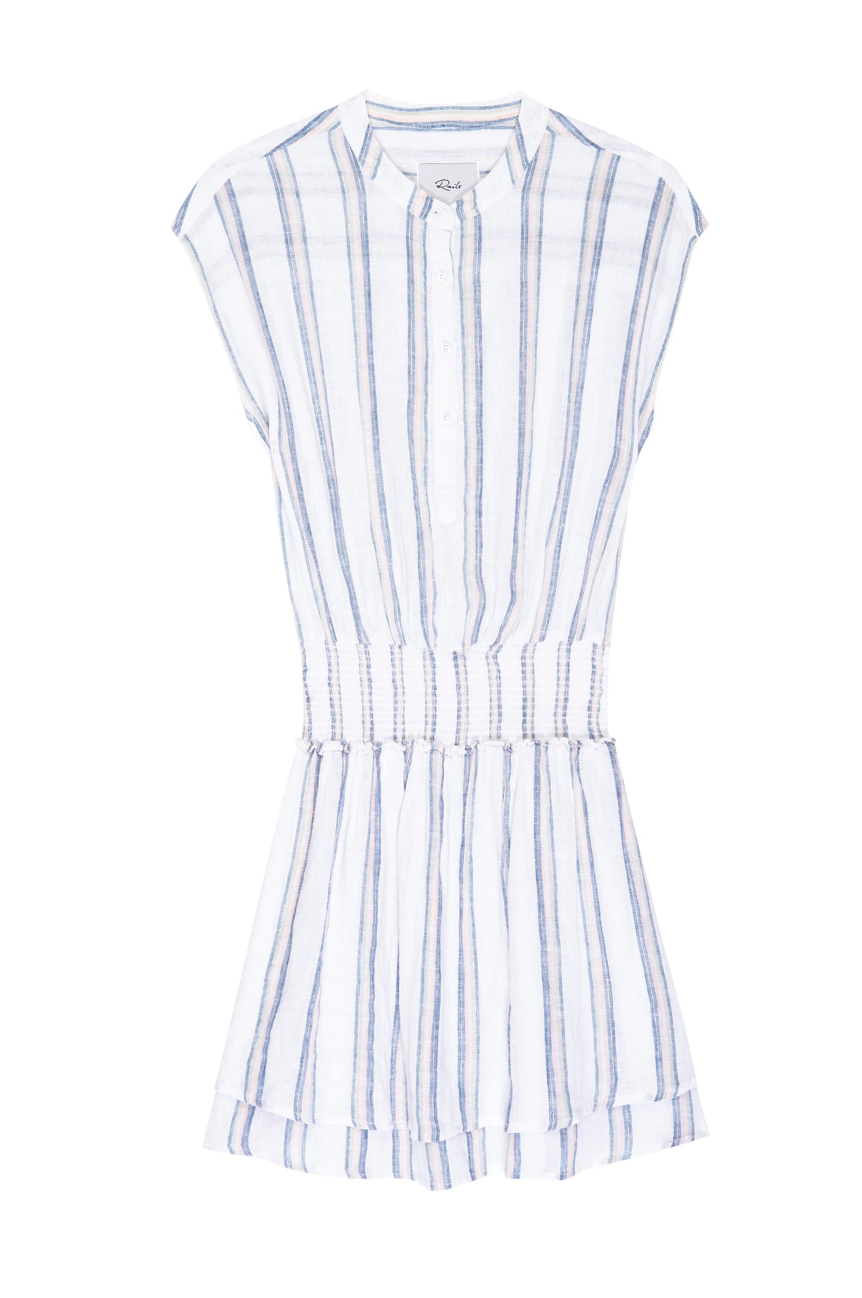 Angelina Ryland Stripe, Women's Short Sleeve Dress- flat