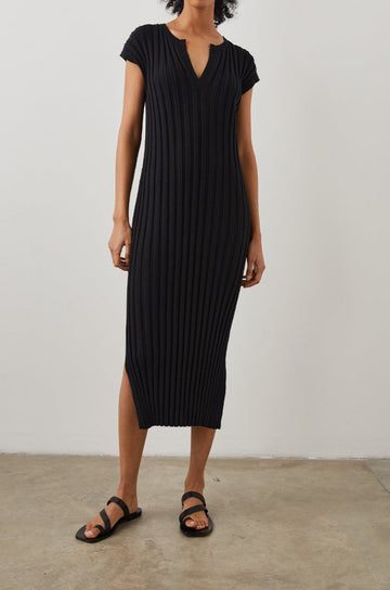 ASHLEY BLACK DRESS - FULL FRONT BODY