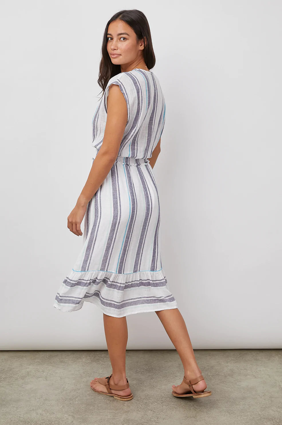 ASHLYN AEGEAN BLUE STRIPE- BACK IN MOTION