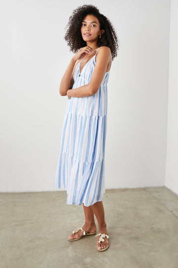 AVRIL DRESS GIBSON STRIPE - FRONT