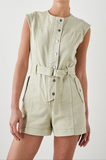 BESSIE ROMPER SAGE DUST - FRONT