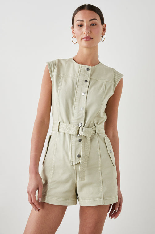 BESSIE ROMPER SAGE DUST - FRONT