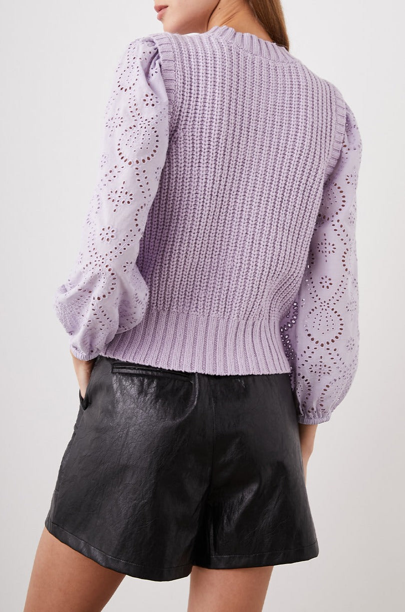 DHALIA SWEATER LILAC - BACK BODY