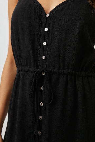 FRIDA BLACK LACE DETAIL DRESS-DETAIL